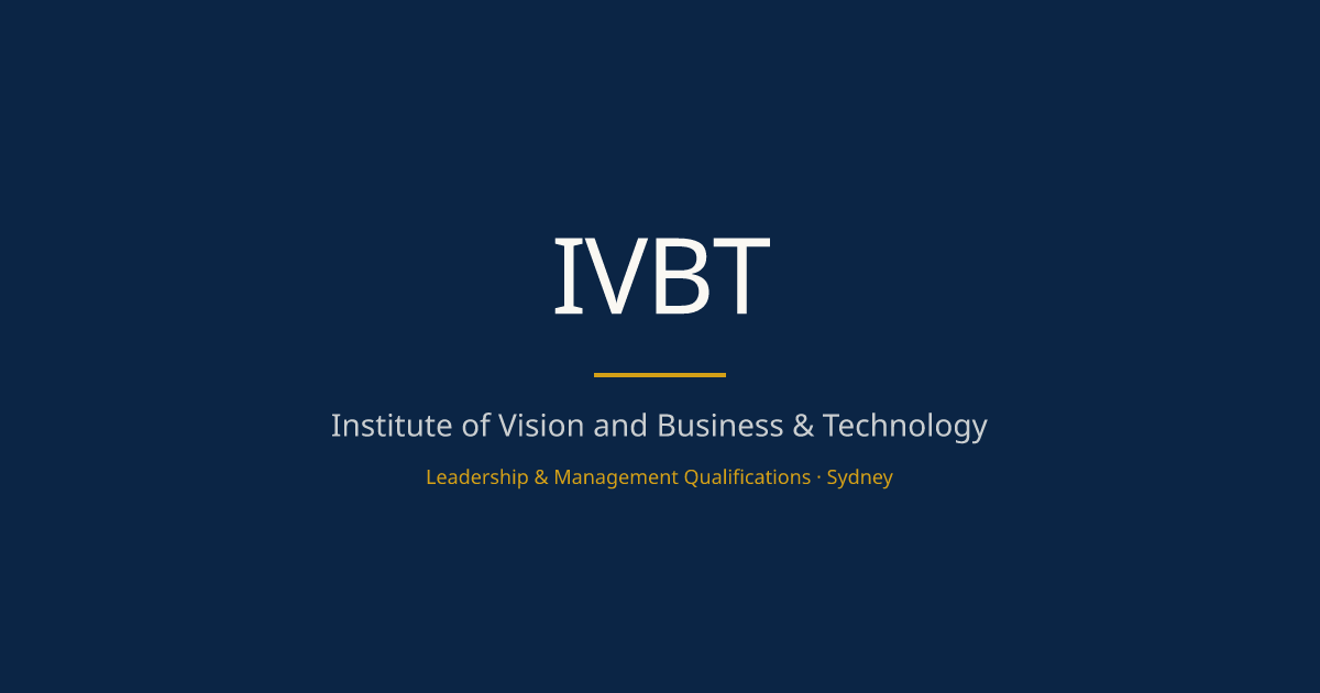 IVBT — Nationally Recognised Leadership & Management Courses in Sydney